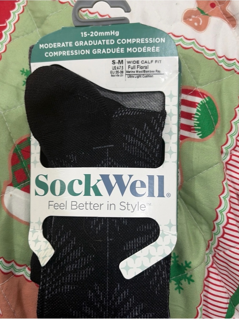 Moderate Compression Men's Socks - Black